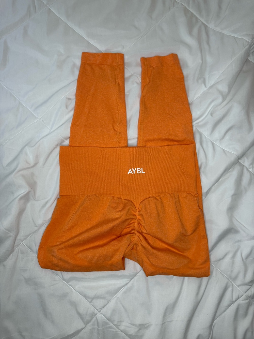 AYBL Orange Scrunch Leggings